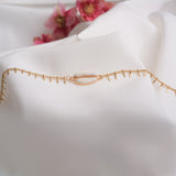 IMELDA - Accessorea anklet Gold and White