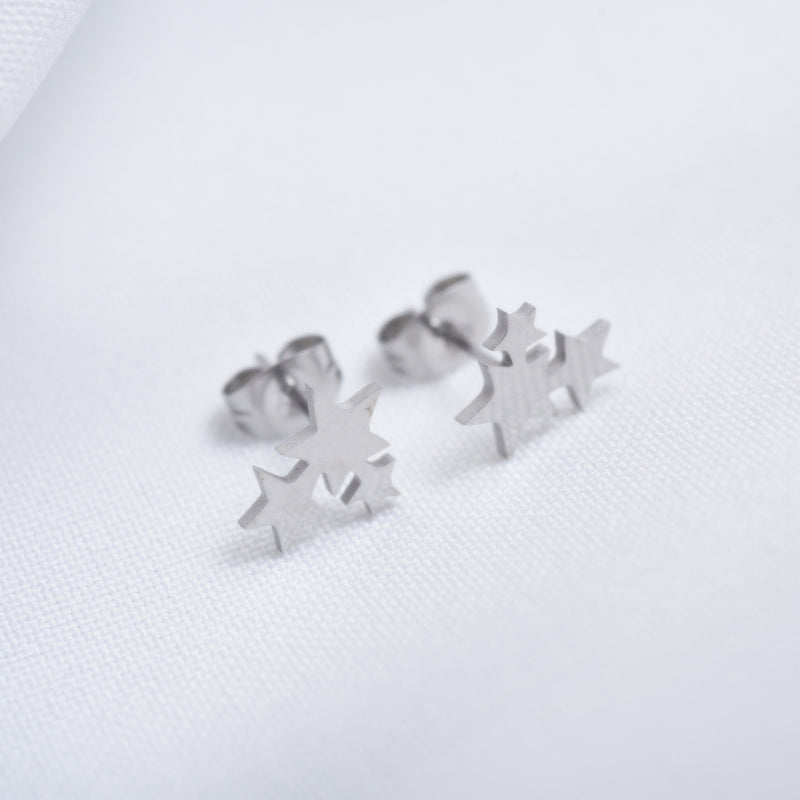 ROSA - Accessorea earrings silver stars